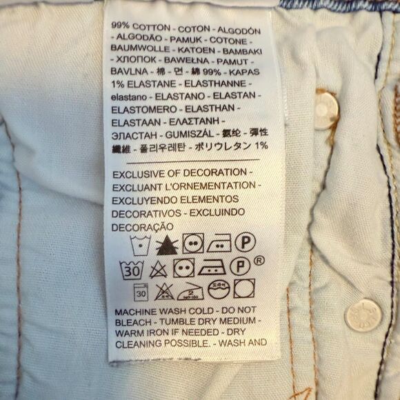 Levi's 501s Skinny Jeans with Button Fly in Light Blue size W30 L28 - Picture 11 of 12